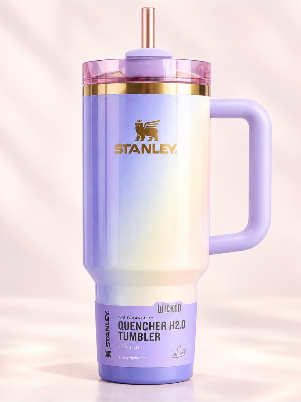 Stanley Wicked For Good Glinda For Good 40oz Quencher H2.0 Tumbler NWT